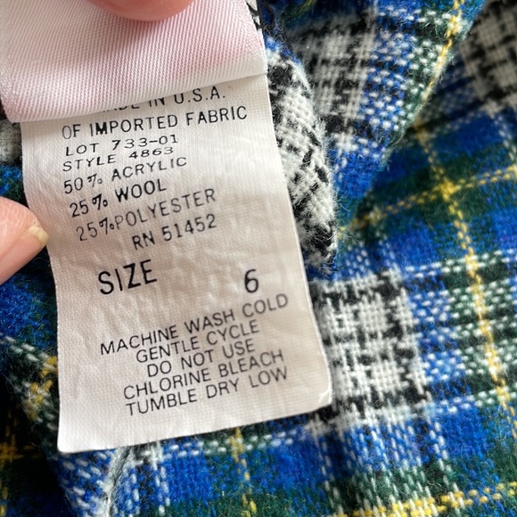 Vintage blue pleated schoolgirl dress - Picture 8 of 8